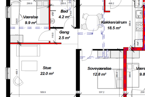 Plantegning Bredgade 22C