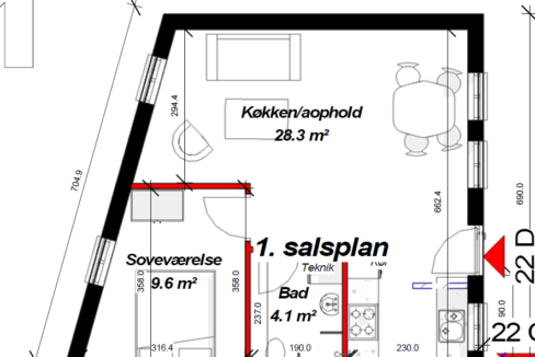 Plantegning Bredgade 22D
