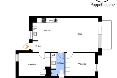 Type B - venstre, 1. sal